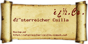 Österreicher Csilla névjegykártya
